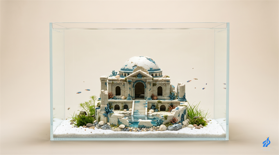 3D Printed Submerged Temple Altar Stepped Base