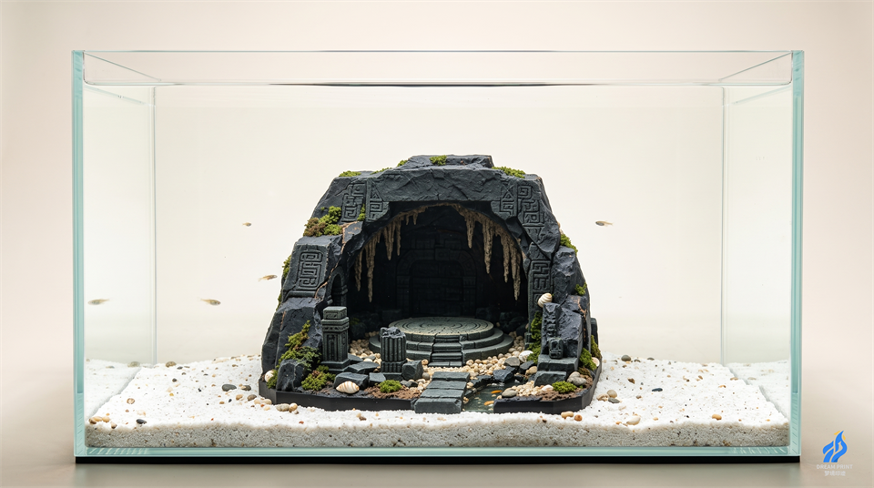 3D Printed Sunken Citadel Archway Aquarium Decoration