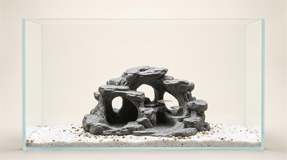3D printed Grotto Hideaway medium fish cave for cichlids