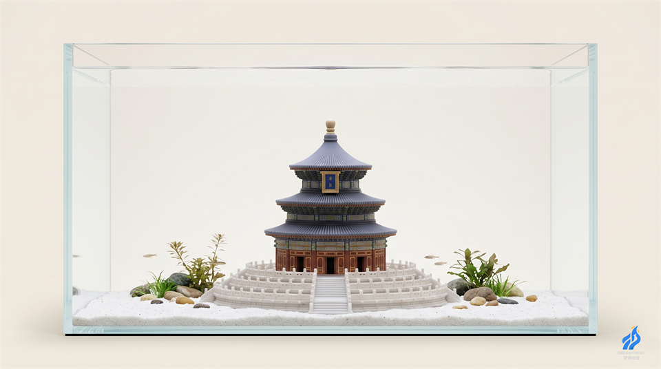 3D printed Ancient Citadel Arch fortress gate swim tunnel for fish