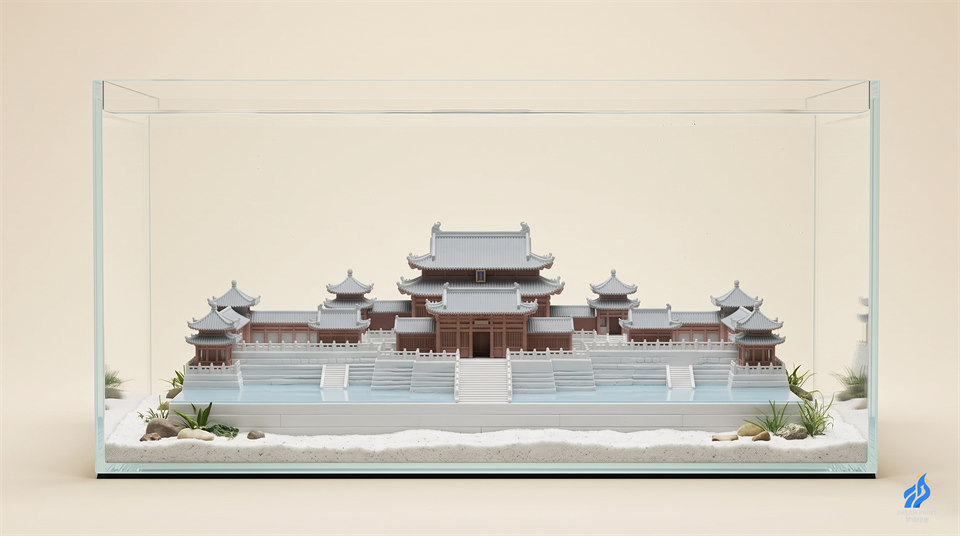 3D printed Ancient Zhaozhou Bridge segmental stone arch model for aquariums