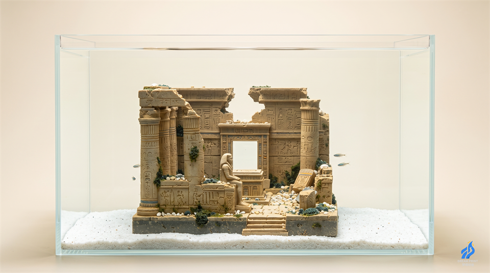 3D printed Sunken Pantheon Portal fish tank tunnel